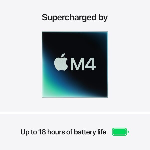 Apple 2025 MacBook Air (13-inch, Apple M4 chip with 10-core CPU and 8-core GPU, 16GB Unified Memory, 256GB) - Silver - Image 4