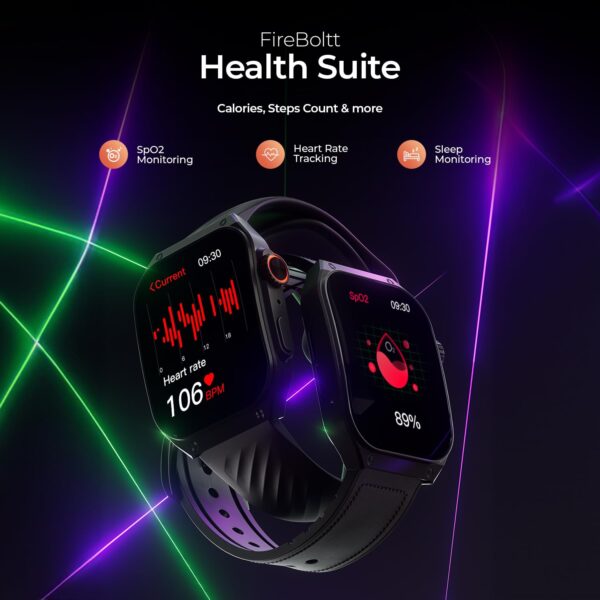 Fire-Bolt ARC Bluetooth calling, 1.95" AMOLED Display, 410*502 Pixel High Resolution, Built In Mic & Speake, Find ,IP68 Smartwatch. - Image 2